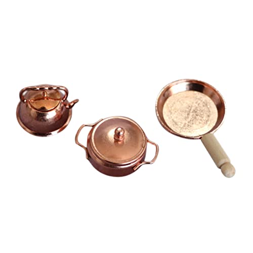 Kisangel 3 Stück Teiliges Mini Küchenzubehör für Puppenhäuser Kochtöpfe und Wasserkocher für Kreative Rollenspiele und Dekoration Kisangel 3 Stück Teiliges Mini Küchenzubehör für Puppenhäuser Kochtöpfe und Wasserkocher für Kreative Rollenspiele und Dekoration von Kisangel