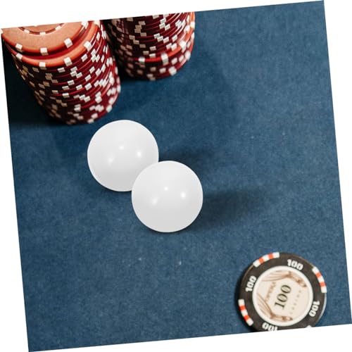 Kisangel 3 Stück Teiliges Präzise Harz Ersatzspielsteine für Roulette Spielrad Stilvolle Weiße Spielperlen für Spiele und Festival Zubehör von Kisangel