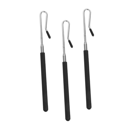 Kisangel 3 Stück Teiliges Puppenspiel Stab Flexibel und Tragbar Leicht zu Bedienen Komfortabler Griff für Körper Handpuppen Vielseitiges Puppentheater Zubehör für Kreative von Kisangel