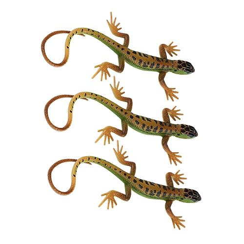 Kisangel 3 Stück Teiliges Realistisches Echsen aus Langlebigem Kunststoff Detailgetreue Echsenfiguren mit Lebensechter Gestaltung Wetterfeste Gartendekoration und Terrarien Ornamente für Kisangel 3 Stück Teiliges Realistisches Echsen aus Langlebigem Kunststoff Detailgetreue Echsenfiguren mit Lebensechter Gestaltung Wetterfeste Gartendekoration und Terrarien Ornamente für von Kisangel