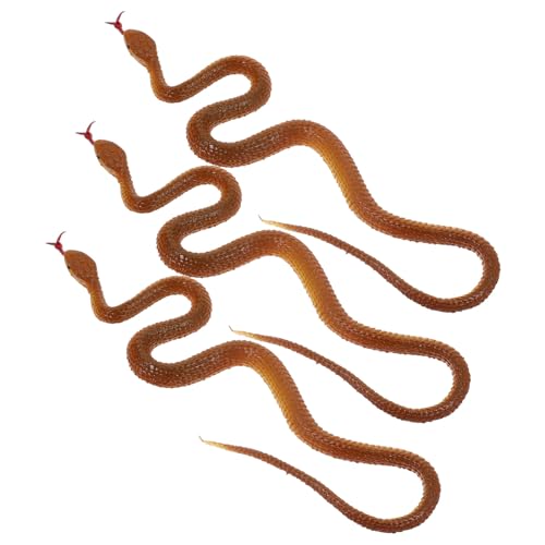 Kisangel 3 Stück Teiliges Realistisches Gummischlangen aus Flexiblem Kunststoff Detailgetreue Leichte Modell Schlangen für Halloween Deko Grusel Streich für Partyspaß Kisangel 3 Stück Teiliges Realistisches Gummischlangen aus Flexiblem Kunststoff Detailgetreue Leichte Modell Schlangen für Halloween Deko Grusel Streich für Partyspaß von Kisangel