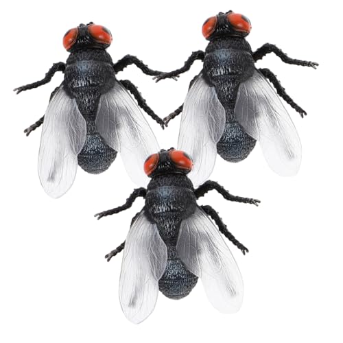 Kisangel 3 Stück Teiliges Realistisches Kunststoff-fliegen- Naturgetreue Insekten-spielzeuge für Frühe Bildung Interaktives Lernen Pädagogische Insektenmodelle für Klassenzimmer und von Kisangel