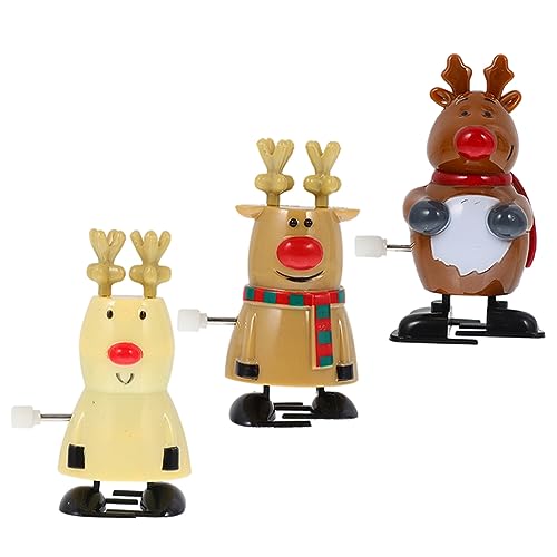 Kisangel 3 Stück Teiliges Weihnachtsaufziehspielzeug Lustige Plastikbasierte Weihnachtsfiguren für Deko für Festtage Kisangel 3 Stück Teiliges Weihnachtsaufziehspielzeug Lustige Plastikbasierte Weihnachtsfiguren für Deko für Festtage von Kisangel