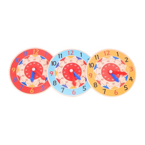 Kisangel 3 Stück Unterrichtsuhren für Uhr Süße Uhr kognitives Erleuchtungsspielzeug für kognitives Lehrspielzeug für Puzzle-Uhr hölzern Kisangel 3 Stück Unterrichtsuhren für Uhr Süße Uhr kognitives Erleuchtungsspielzeug für kognitives Lehrspielzeug für Puzzle-Uhr hölzern von Kisangel