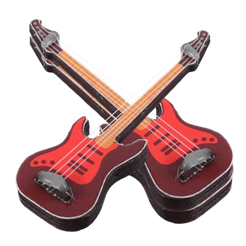 Kisangel 3 Stücke Gitarre Teiliges Mini Möbel für Puppenhaus Klassische und Gitarre für Rollenspiele und Fotorequisiten Kompakte Langlebiges Material Kisangel 3 Stücke Gitarre Teiliges Mini Möbel für Puppenhaus Klassische und Gitarre für Rollenspiele und Fotorequisiten Kompakte Langlebiges Material von Kisangel