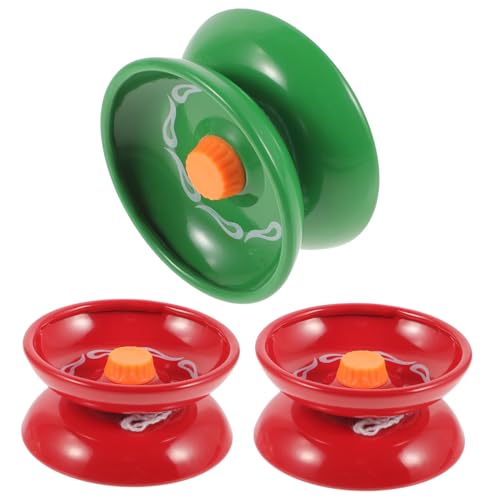 Kisangel 3 Stücke Schnurspielzeug Kinderspielzeug Bälle Lernspielzeug Lustiges Kleinkind Fingertip Ball Kinderspielzeug Jo Jos Interessantes Legierung Zufällige Farbe von Kisangel