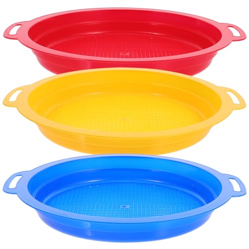 Kisangel 3 Stücke Teiliges Sandsieb Set für Feines Mesh Strandspielzeug aus Farbige Sandfilter für Strand für Sommerabenteuer Kisangel 3 Stücke Teiliges Sandsieb Set für Feines Mesh Strandspielzeug aus Farbige Sandfilter für Strand für Sommerabenteuer von Kisangel