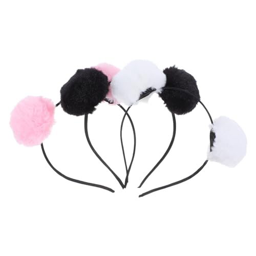 Kisangel 3-teiliges Stirnband mit Pompons: Halloween-Stirnbänder mit Bärenohren, Plüsch-Pompon-Haarbänder – flauschige Haarschleife mit Ball für Cosplay, Feiertags-Party-Dekorationen, Kisangel 3-teiliges Stirnband mit Pompons: Halloween-Stirnbänder mit Bärenohren, Plüsch-Pompon-Haarbänder – flauschige Haarschleife mit Ball für Cosplay, Feiertags-Party-Dekorationen, von Kisangel