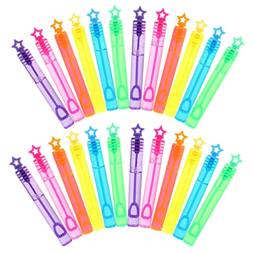Kisangel 30 Stück Bubble-Stick- Blasenblasende Spielzeuge Kinderspielzeug Kleine Blase Bubble Zauberstab Seifenblasenmacher Zauberstab Rohrblase Masse Plastik von Kisangel