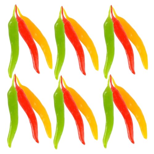 Kisangel 30 Stück Chili-Modell Simulation Lebensechter Pfeffer Anzeige Lebendige Pfeffermodelle Künstliches Gemüse Chili-Pfeffer-Dekorationen Simulationspaprika Simulation Chili Rot PVC Kisangel 30 Stück Chili-Modell Simulation Lebensechter Pfeffer Anzeige Lebendige Pfeffermodelle Künstliches Gemüse Chili-Pfeffer-Dekorationen Simulationspaprika Simulation Chili Rot PVC von Kisangel