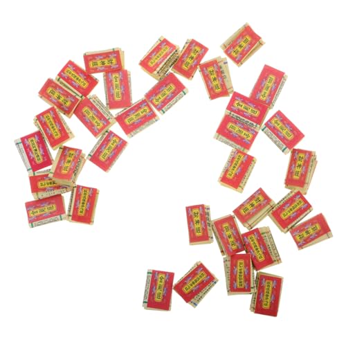 Kisangel 30 Stück Kleine Schriftzeichen Mikro Buddhistisches Ornament Kleine Buddhistische Schriftrolle Miniatur Heiliger Text Miniatur Text Miniatur Heiliges Ornament Mikro von Kisangel