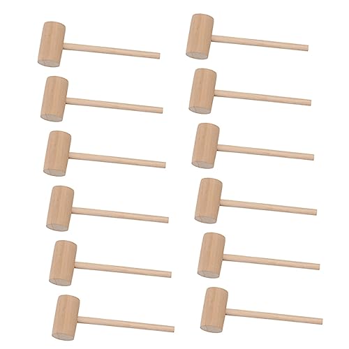 Kisangel 30 Stück Kleiner Hammer Mini-Krebshammer Krabbe Meeresfrüchte Schalentiere Hammer Kleine Hämmer hölzern von Kisangel