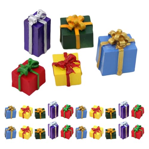 Kisangel 30 Stück Mini-Boxen-Ornament: Weihnachtsbaum-geschenkboxen, DIY-bastel-weihnachtsdekor für Puppenhaus-miniaturen, Festliche Geschenke Kisangel 30 Stück Mini-Boxen-Ornament: Weihnachtsbaum-geschenkboxen, DIY-bastel-weihnachtsdekor für Puppenhaus-miniaturen, Festliche Geschenke von Kisangel