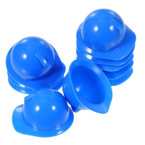 Kisangel 30 Stück Miniatur Sicherheitshelme Bauarbeiterhelme für Puppenverkleidung Partydekoration und Kreative DIY Projekte Blau von Kisangel