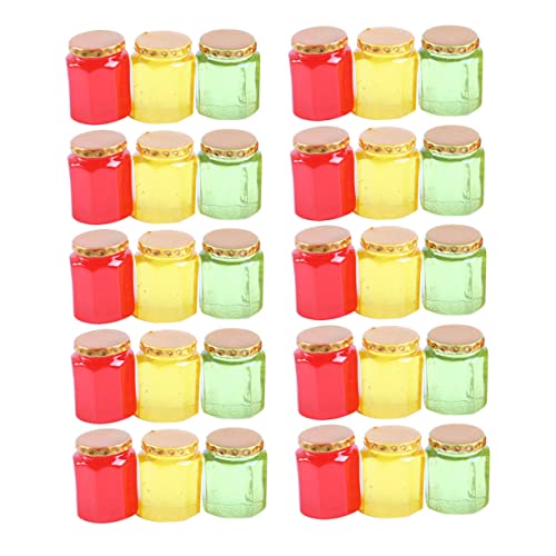 Kisangel 30 Stück Puppenhausdekoration Mini Marmeladengläser Wohndekoration Puppenhaus Glas für kinderspielzeug Mikro-Landschaftsflasche Miniatur-Puppenhauszubehör Harz Kisangel 30 Stück Puppenhausdekoration Mini Marmeladengläser Wohndekoration Puppenhaus Glas für kinderspielzeug Mikro-Landschaftsflasche Miniatur-Puppenhauszubehör Harz von Kisangel