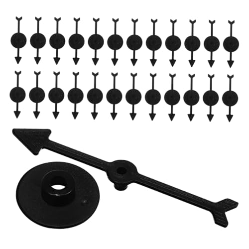Kisangel 30 Stück Rotierendes Brettspielzubehör Kreativ Planke Spinnen Für Party Teile Ersatz Brettspielpfeil Spiel Pfeile Black Plastik von Kisangel