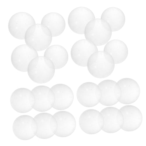 Kisangel 30 Stück Teiliges Klare Glaskugeln Kleine Transparente Glasmurmeln für DIY Bastelprojekte Dekorative Wohnaccessoires Geeignet für Chinesisches Damespiel und Kreative Gestaltung von Kisangel