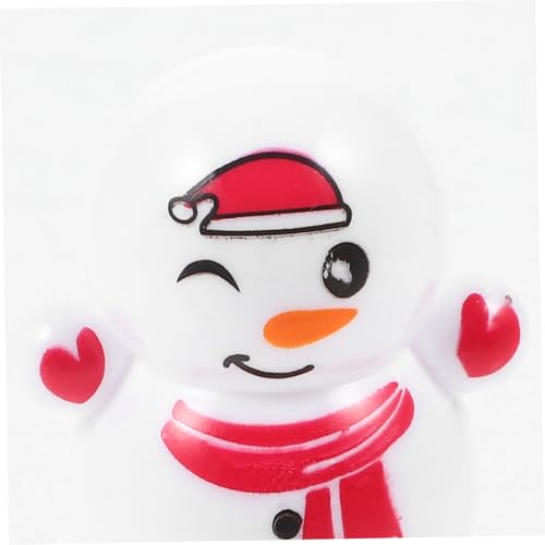 Kisangel 30 Stück Teiliges Mini Wackelfiguren Kunststoff Miniatur Wackelfiguren Weihnachtsdeko Kinderparty Schneemann und Weihnachtsmann Je von Kisangel