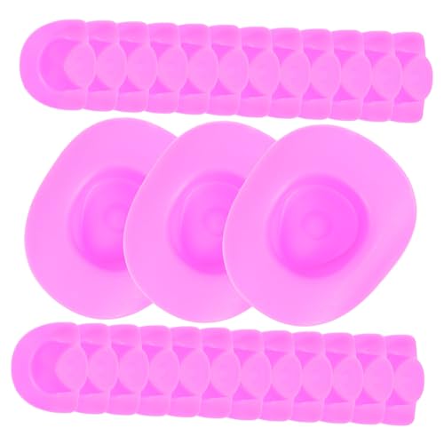 Kisangel 30 Stück Teiliges Miniatur Cowboy Hüte Dekorative Mini Hüte aus Stabilem Kunststoff Zarte Puppenhüte für DIY Bastelprojekte und Partydekoration Passend für Kleine Puppen und von Kisangel