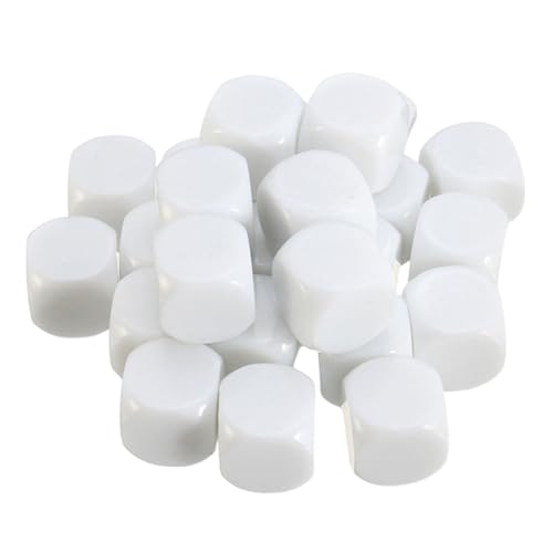 Kisangel 30stücke Leere Würfel Sechs Seiten Quadratische Blöcke Blank Acryl Würfel Glänzende Seitenwürfel Für DIY Lustige Spielzeug von Kisangel