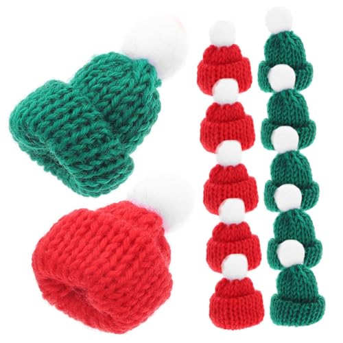 Kisangel 30 Stück Teiliges aus Gestrickten Hut Dekorationen für Flaschen für DIY Projekte Puppenaccessoires Kreative Bastelideen von Kisangel