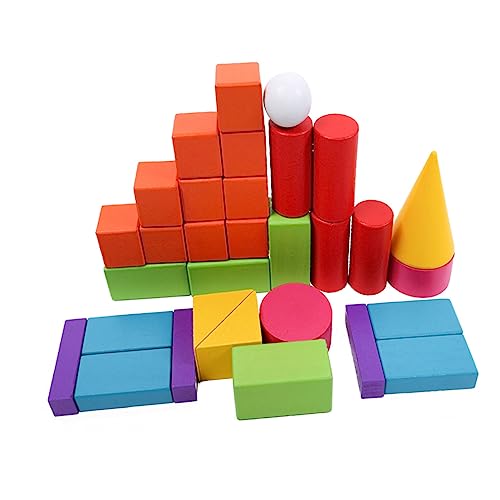 Kisangel 32 Stück Holzgeometrisches Modell Holzspielzeug Mathematisches Modell Bambus Kisangel 32 Stück Holzgeometrisches Modell Holzspielzeug Mathematisches Modell Bambus von Kisangel