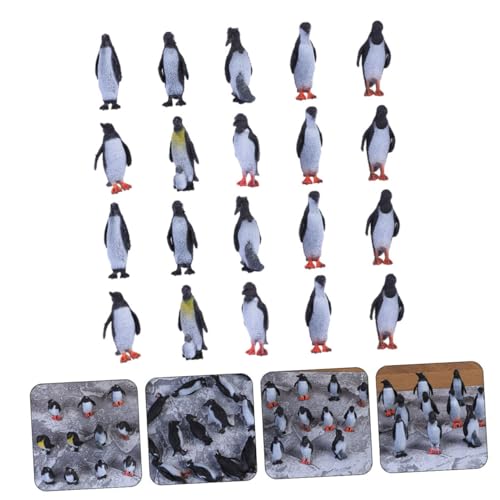 Kisangel 32 Stück Teiliges Realistische Pinguin Figuren aus Langlebigem PVC Detailreiche Simulation als Tiermodell Multifunktionale Deko und Lernspielzeug für Natürliche Pinguin Deko für von Kisangel