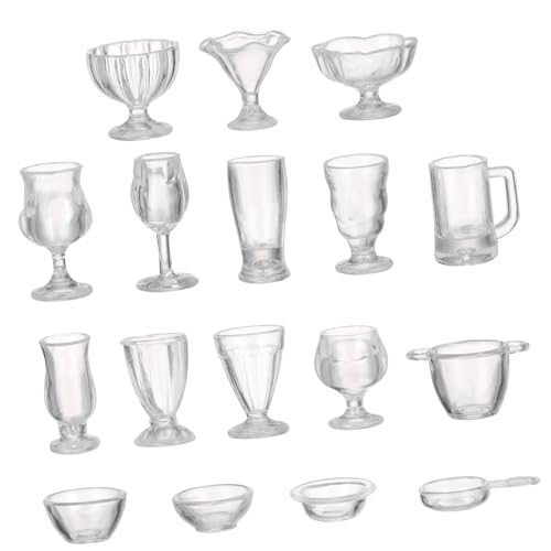 Kisangel 34 Stück Bonbon-Modell Container Bausatz Mini - Mini -Gerichte Für Puppen Miniatur Puppenhausgerichte Klar Winzig Minibecher Zum Basteln Mini-weinbecher Mini-hauspokal Plastik Kisangel 34 Stück Bonbon-Modell Container Bausatz Mini - Mini -Gerichte Für Puppen Miniatur Puppenhausgerichte Klar Winzig Minibecher Zum Basteln Mini-weinbecher Mini-hauspokal Plastik von Kisangel