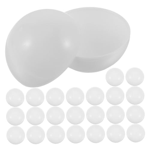 Kisangel 35 Stück Lotteriekugel Und Ball Verlosung von Bällen nummeriert verlosen geschäftseröffnung Rafflekugel Spielzubehör Kugelstützen aus Kunststoff Keine Füllspielbälle PVC Weiß von Kisangel