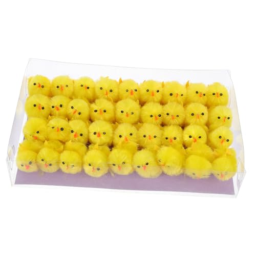 Kisangel 36 Stück Osterkükenspielzeug pummeluff Kuscheltier beschwertes Kuscheltier Ostern mini Chicken Easter plüschtier Osterkükenmodell gefülltes Hähnchen Hochwertiger Yellow von Kisangel
