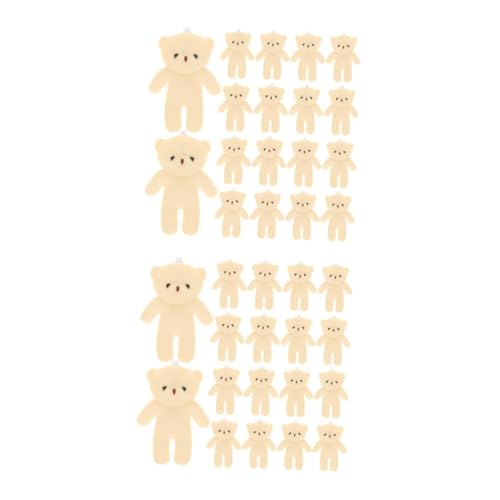 Kisangel 36 Stück Teiliges Figuren Niedliche Hängende Bär Deko Multifunktionale Kleine Bär Anhänger Langlebige Miniatur Bären für Schlüsselanhänger und Dekoration von Kisangel