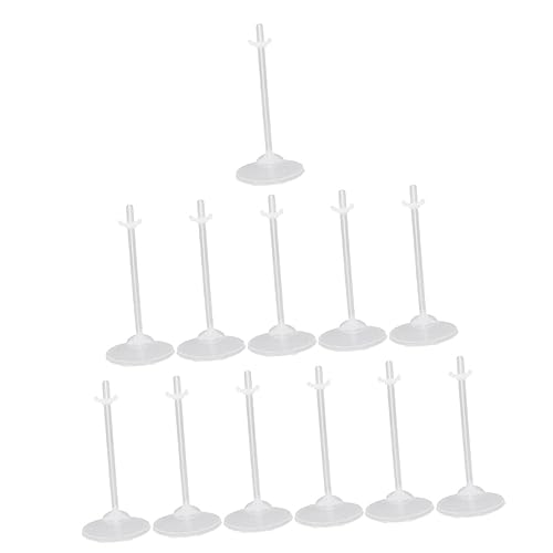 Kisangel 36 Stück Teiliges Transparentes Puppenständerhalter aus Robustem Kunststoff Stabiler Puppenhalter für Sammelfiguren Einfacher Displayständer zur Sicheren Präsentation und von Kisangel