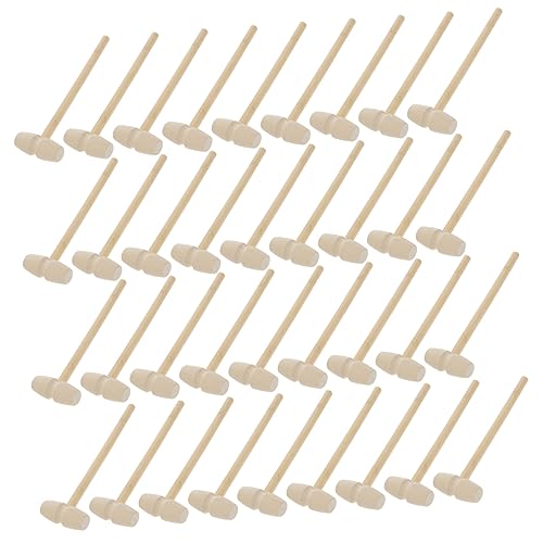 Kisangel 36Stücke Teiliges Holzschläger Hammerspielzeug Lustige Mini Holzspielzeuge Für Kreative Handtrainingsübungen Sicher Und Stabil Für Jungen Und Geburtstagsgeschenke von Kisangel