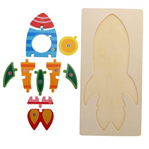 Kisangel 3D -Puzzlespielzeug für Kleinkinder Kinderspielzeug Vorschule Puzzle-Block Baustein-Rätsel aus Holzpuzzle Fahrzeugpuzzles aus Holz Raketenspiel hölzern Kisangel 3D -Puzzlespielzeug für Kleinkinder Kinderspielzeug Vorschule Puzzle-Block Baustein-Rätsel aus Holzpuzzle Fahrzeugpuzzles aus Holz Raketenspiel hölzern von Kisangel