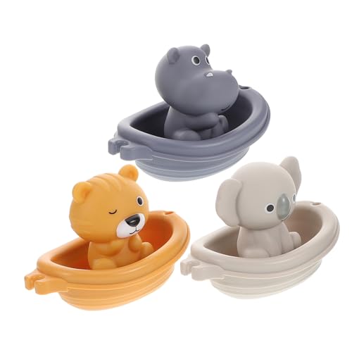 Kisangel 3Satz Teiliges Badewasserspielzeug für Kleinkinder Stapelbare Schwimmende Boote mit Tier Handpuppen Koala Tiger Sicheres Leuchtendes Badespielzeug für Kreative Kisangel 3Satz Teiliges Badewasserspielzeug für Kleinkinder Stapelbare Schwimmende Boote mit Tier Handpuppen Koala Tiger Sicheres Leuchtendes Badespielzeug für Kreative von Kisangel
