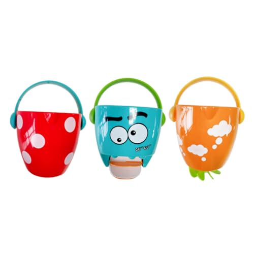 Kisangel 3Stücke Badewannenspielzeug Cartoon Eimer für Badespaß Pädagogisches Bad für Kleinkinder Fördert Fähigkeiten und Sensorische Entwicklung Kisangel 3Stücke Badewannenspielzeug Cartoon Eimer für Badespaß Pädagogisches Bad für Kleinkinder Fördert Fähigkeiten und Sensorische Entwicklung von Kisangel
