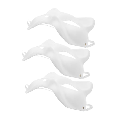 Kisangel 3Stücke DIY Katzenmasken für Erwachsene Leere Halloween Masken für Kreative Bastelprojekte und Kostümpartys Vielseitige Anwendungsmöglichkeiten von Kisangel