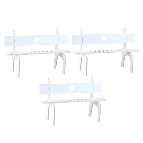 Kisangel 3Stücke Hängende Stühle Für Lange Beinpuppe Miniaturmöbel Für Puppenhaus DIY Puppenstuhl Fotorequisiten Weißer Dekorationsstuhl Für Puppen von Kisangel