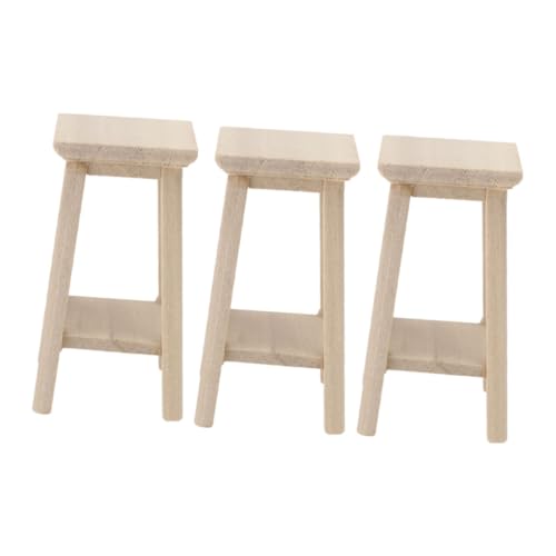 Kisangel 3Stücke Holzhocker Für Puppenhaus DIY Möbel Mini Hausmöbel Zubehör Puppenhaus Dekoration Für Sammler Kisangel 3Stücke Holzhocker Für Puppenhaus DIY Möbel Mini Hausmöbel Zubehör Puppenhaus Dekoration Für Sammler von Kisangel