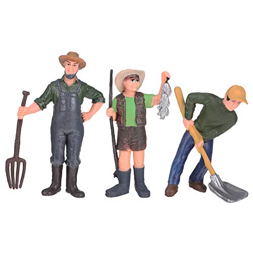Kisangel 3Stücke Landarbeiterfiguren Realistische Figuren für Miniatur Landschaften Puppenhaus Deko Schulprojekte für Kindergeburtstage und Kreative Spiele Kisangel 3Stücke Landarbeiterfiguren Realistische Figuren für Miniatur Landschaften Puppenhaus Deko Schulprojekte für Kindergeburtstage und Kreative Spiele von Kisangel