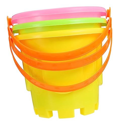 Kisangel 3Stücke Mini Eimer Für Kunststoff Sandspielzeuge Für Strand Sandkasten Und Freizeitaktivitäten Fördert Hand Augen Koordination Und Kreatives von Kisangel