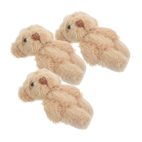 Kisangel 3Stücke Mini Plüschbären Figuren Niedliche Tierminiaturen für DIY Basteldekoration Süße Bärenornamente für Puppenhäuser und Geschenkideen Kisangel 3Stücke Mini Plüschbären Figuren Niedliche Tierminiaturen für DIY Basteldekoration Süße Bärenornamente für Puppenhäuser und Geschenkideen von Kisangel