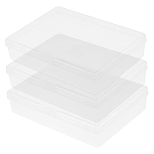 Kisangel 3Stücke Pokerkarten Aufbewahrungsboxen Aus Kunststoff Transparente Kartenbox Für Spielkarten Zur Organisation Von Karten Und Kleinen Gegenständen von Kisangel