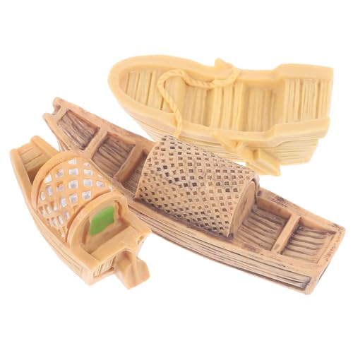 Kisangel 3Stücke Resin Boot Figuren Mini Boot Modelle Für Puppenhaus Kreative Deko Im Rustikalen Stil Chinesische Fischerboote Und Peng Boote Kisangel 3Stücke Resin Boot Figuren Mini Boot Modelle Für Puppenhaus Kreative Deko Im Rustikalen Stil Chinesische Fischerboote Und Peng Boote von Kisangel