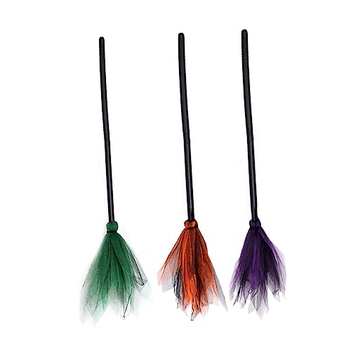 Kisangel 3Stücke Teiliges Halloween Hexenbesen Cosplay Requisiten Für Kostümparty Langlebigem Bühnenaufführungen Kisangel 3Stücke Teiliges Halloween Hexenbesen Cosplay Requisiten Für Kostümparty Langlebigem Bühnenaufführungen von Kisangel