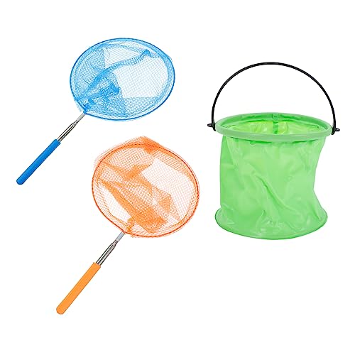 Kisangel 3Stücke Teiliges Kinderspielzeug Teleskopische Fischernetze Und Insektenfänger Aus Orange Hellblau Falt Eimer Für Outdoor Aktivitäten Und Erkundungen Kisangel 3Stücke Teiliges Kinderspielzeug Teleskopische Fischernetze Und Insektenfänger Aus Orange Hellblau Falt Eimer Für Outdoor Aktivitäten Und Erkundungen von Kisangel