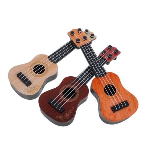 Kisangel 3Stücke Teiliges Ukulele Musikinstrument Für Kleinkinder Saiten Sicher Und Langlebig Geburtstagsgeschenk Für Junge Musiker von Kisangel