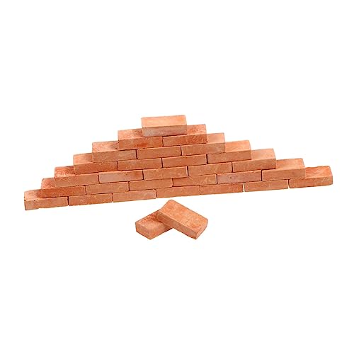 Kisangel 3Taschen Miniaturziegelsteine Für DIY Landschaftsmodelle Hochwertige Gartenbausteine Für Miniaturgärten Puppenhäuser Und Dioramen Für Kreative Modellbauer von Kisangel