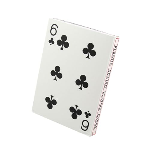 Kisangel 4 Extra große Spielkarten Kartenspiel Brettspiel-Poker Pokerkarte aus Papier kreative Pokerkarten Weiß von Kisangel