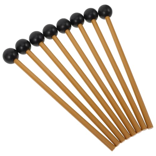 Kisangel 4 Paar Hammer Percussion Zubehör Instrumentenstäbe Zungentrommel Teile Trommelschlägel Zungentrommel Schlägel Leichter Percussion Stick Zungentrommel Zubehör Trommelstock von Kisangel